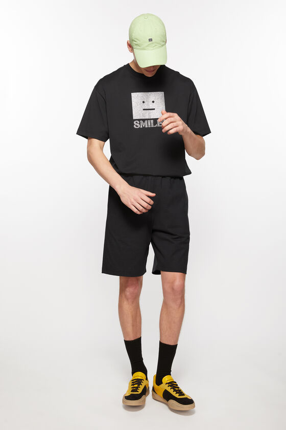 Acne Studios Organic-cotton Jersey Shorts In Black
