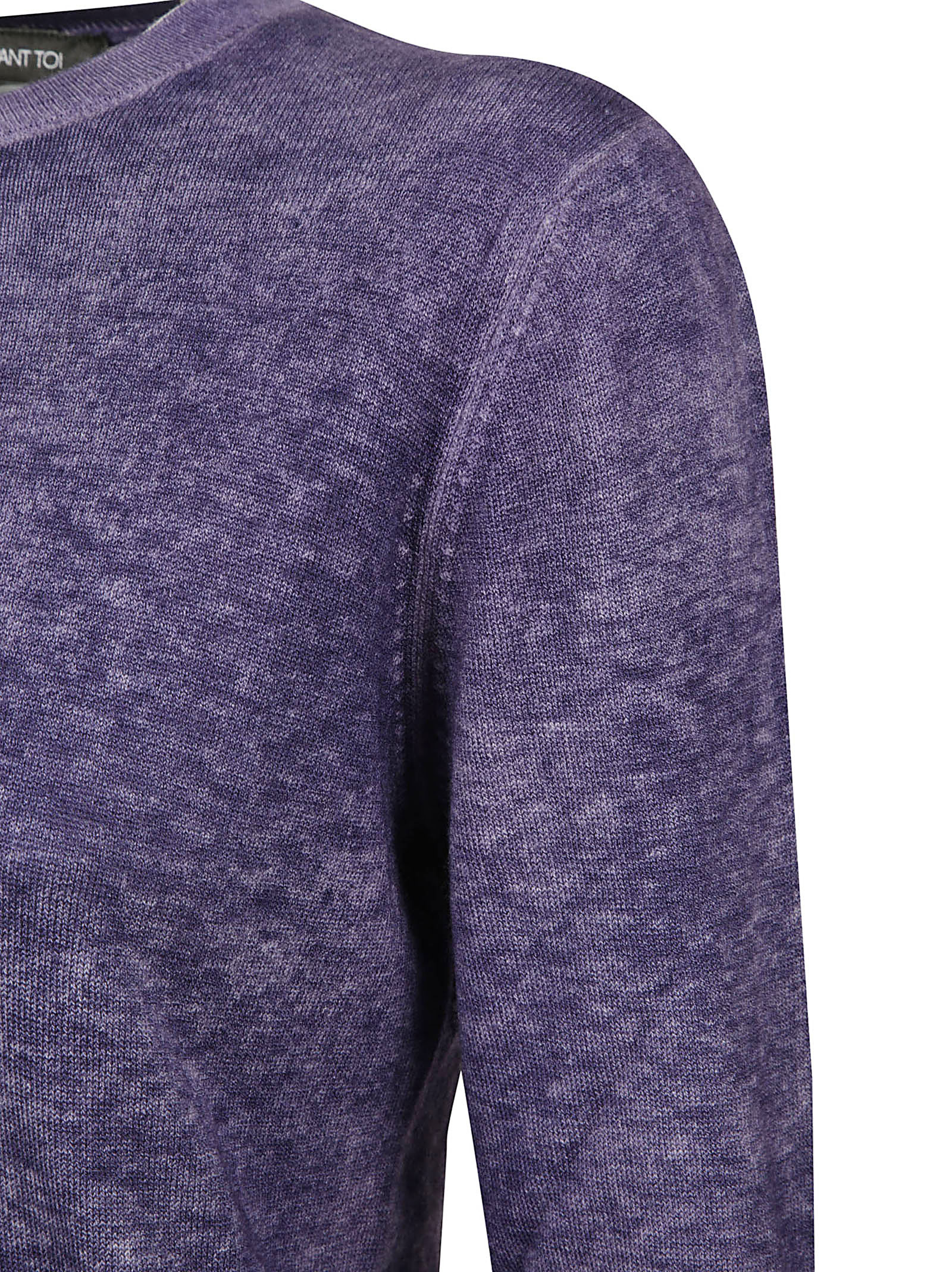 Avant Toi Crew Neck Sweater In Purple