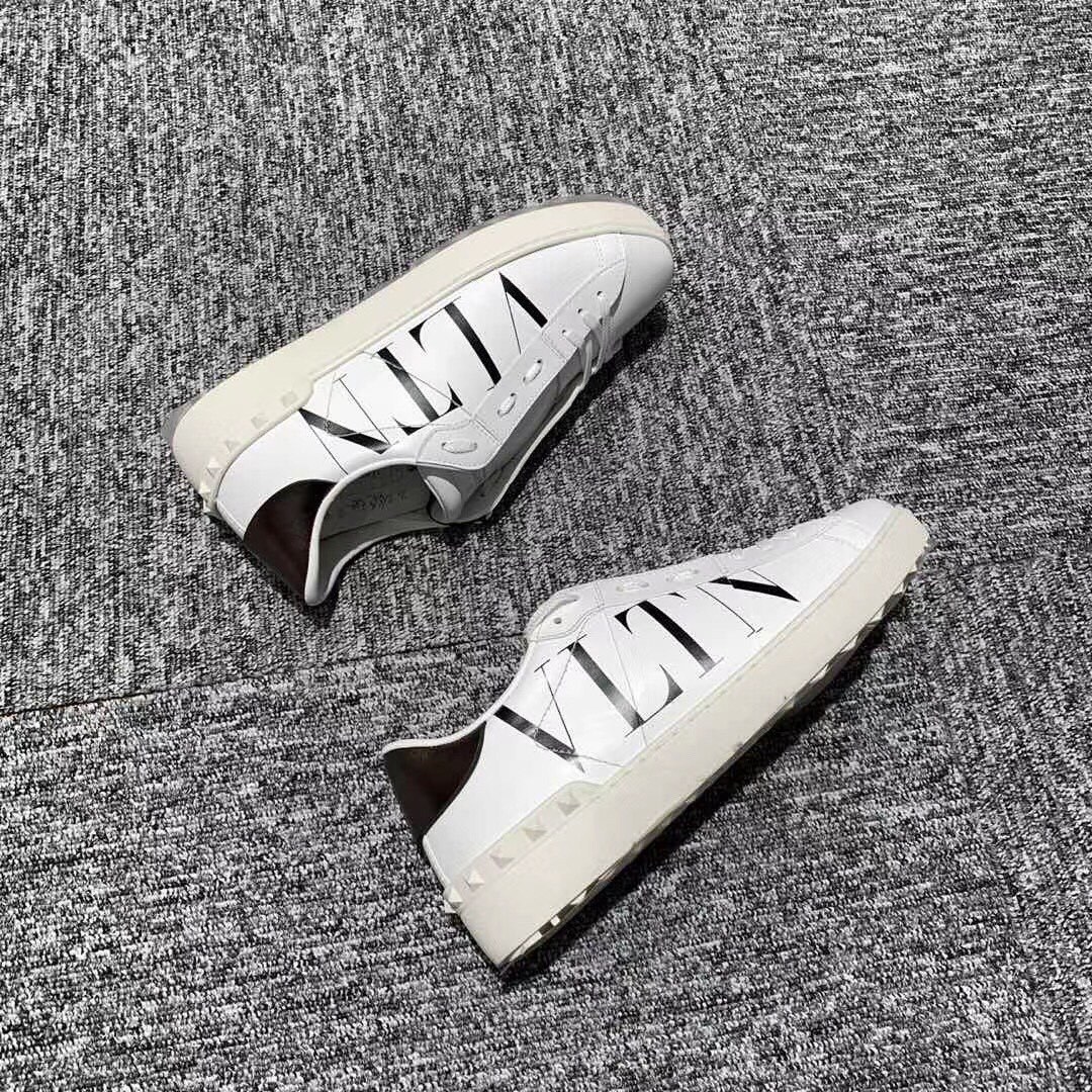 Valentino Vltn Open Sneakers In White