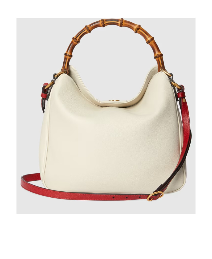 Gucci Diana Medium Shoulder Bag In White