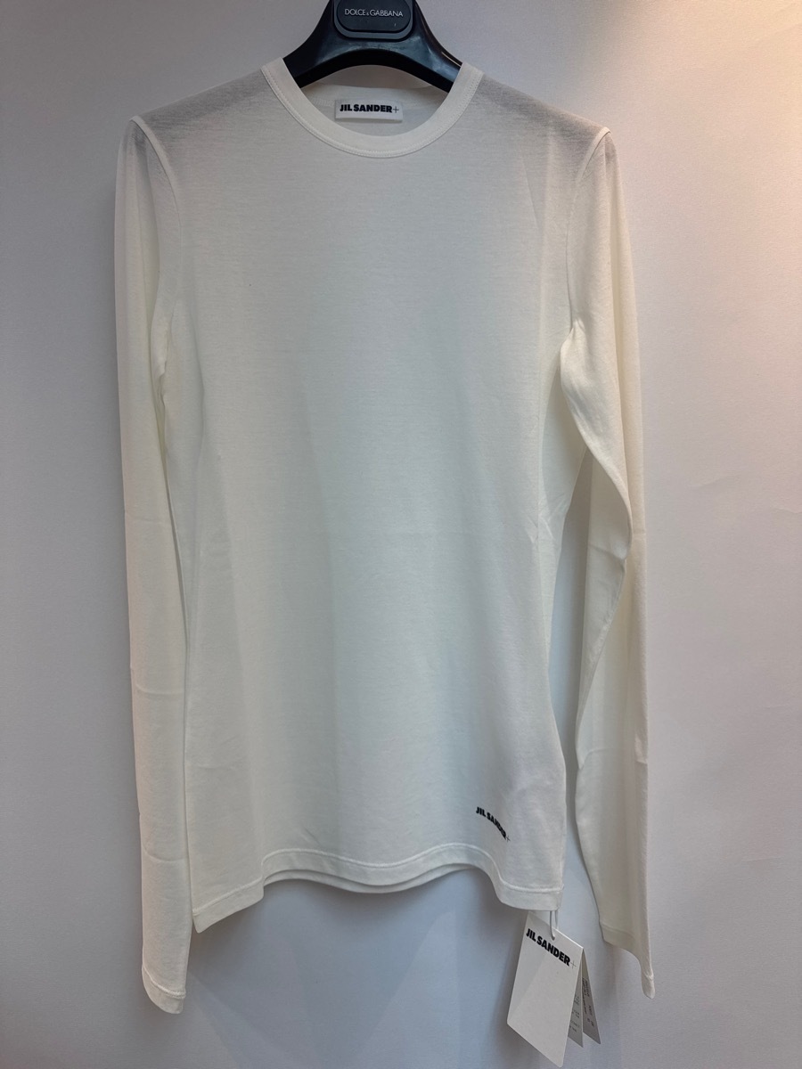 Jil Sander Logo T-shirt In White