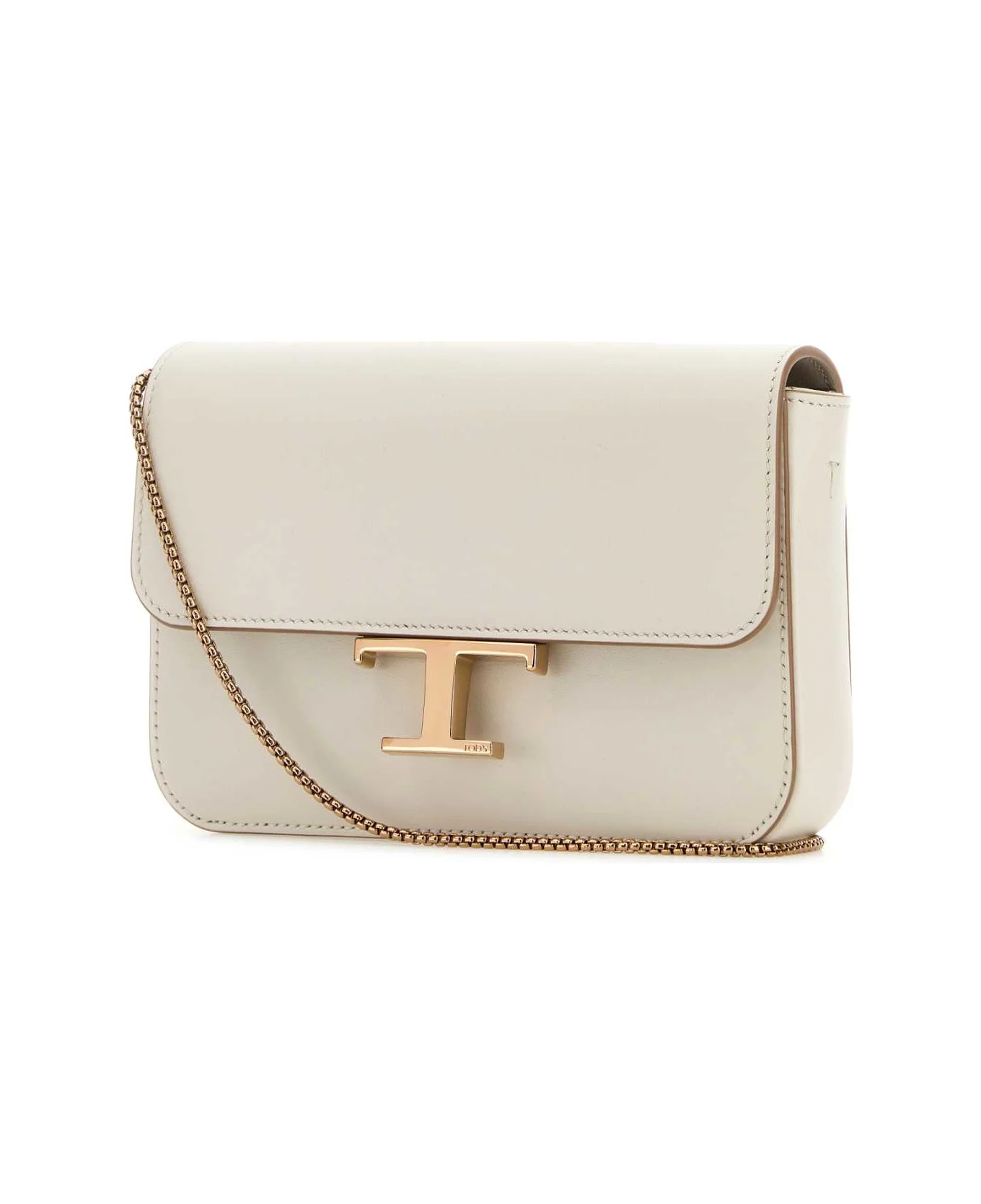 Tod's Ivory Leather Micro Crossbody Bag In White
