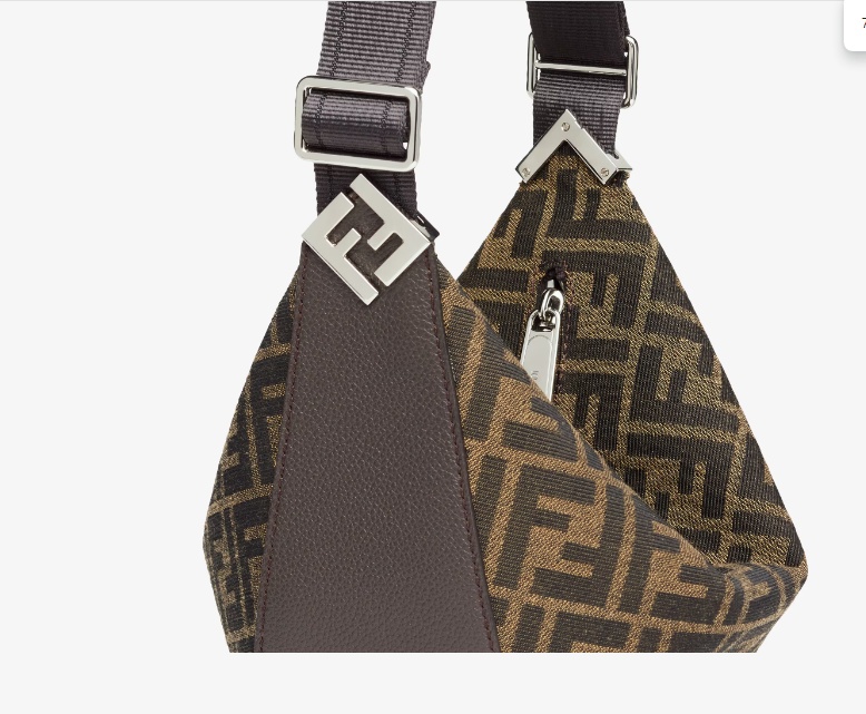 Fendi Small Melon Messenger Bag In Black