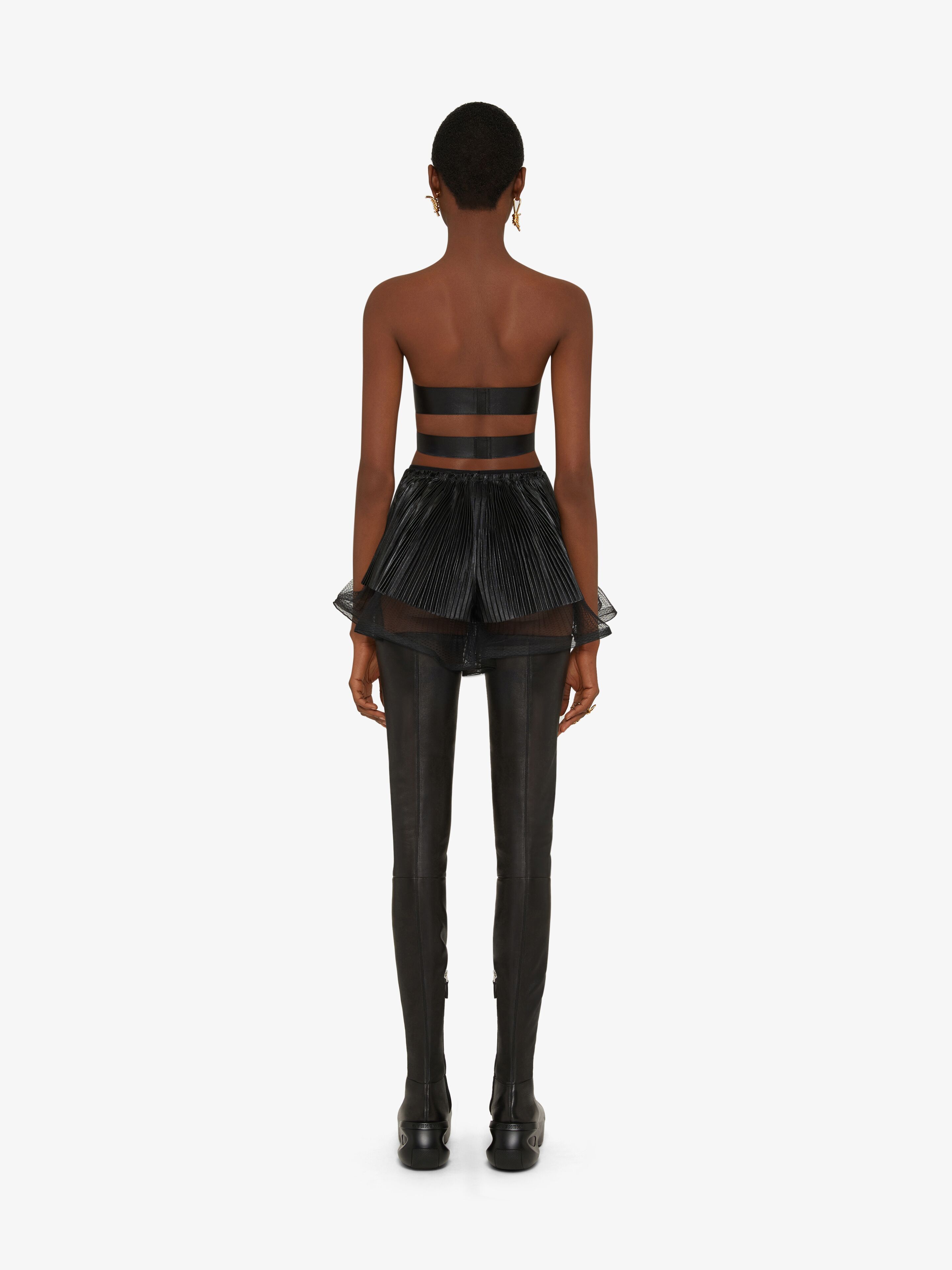 Givenchy Ruffled Shorts In Black