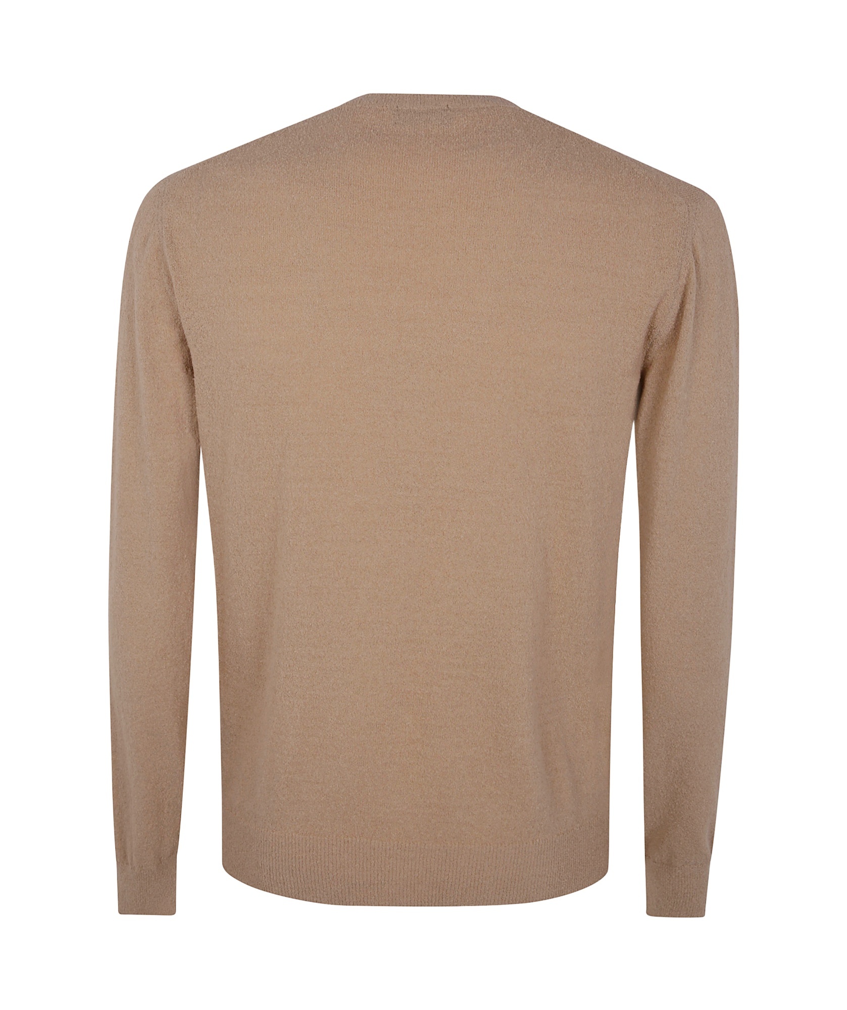 Drumohr Long Sleeves Round Neck Sweater In Brown