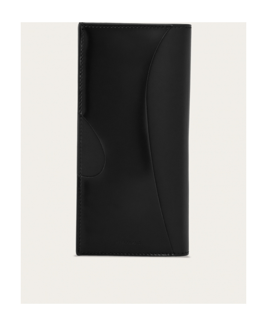 Shop Ferragamo Hollowed-out Jacket Wallet In Black