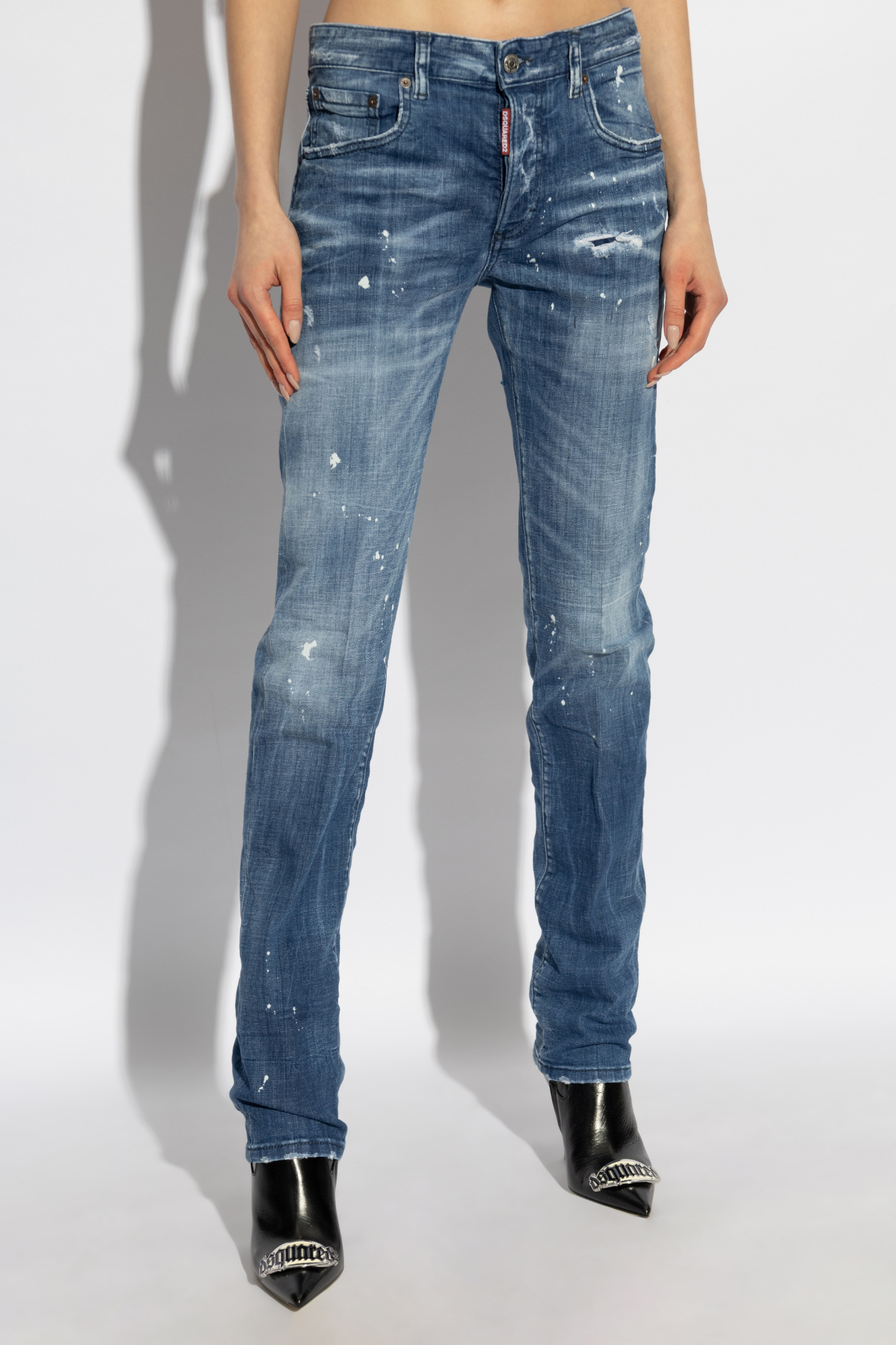 Shop Dsquared2 80's Jeans In Blue