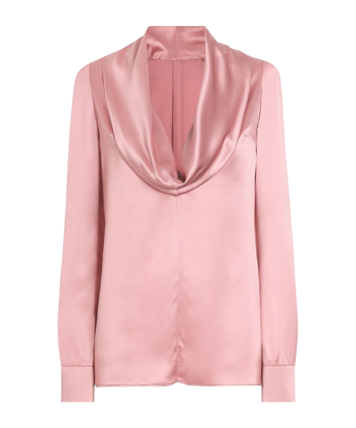 Shop Dolce & Gabbana Cowl-neck Blouse In Pink