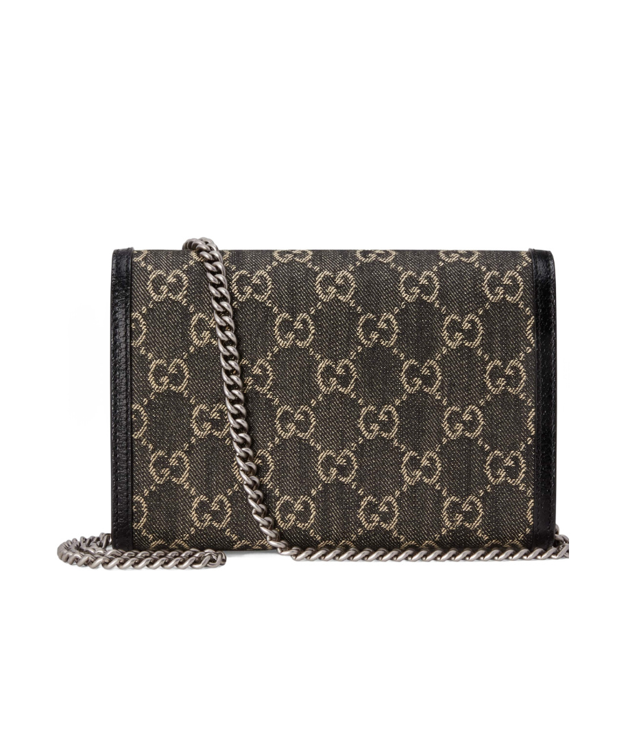 Gucci Dionysus Gg Mini Chain Bag In Black