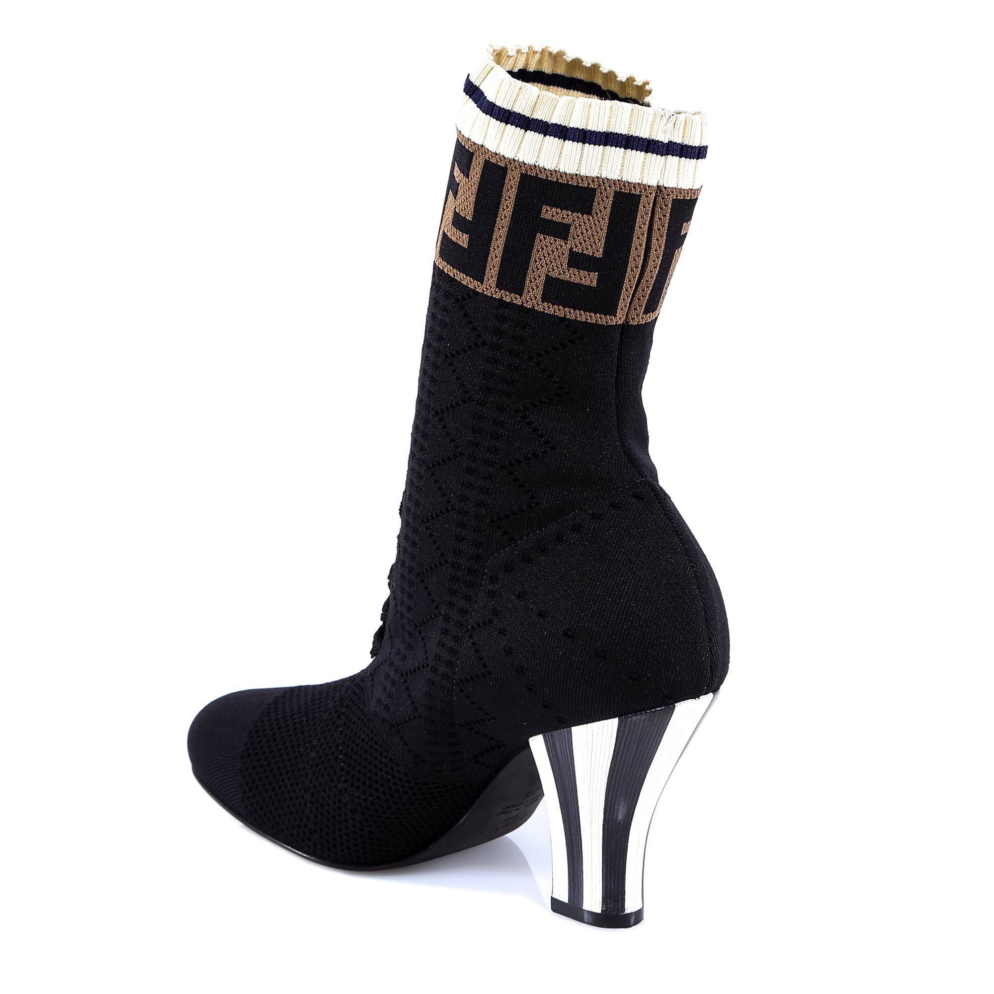 FENDI KNITTED AND ANKLE BOOTS
