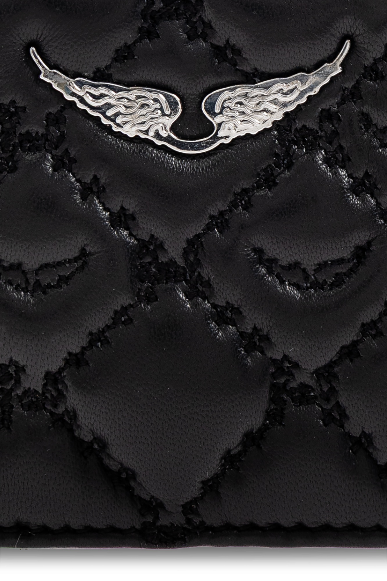 Zadig & Voltaire Quilted Wallet In Black