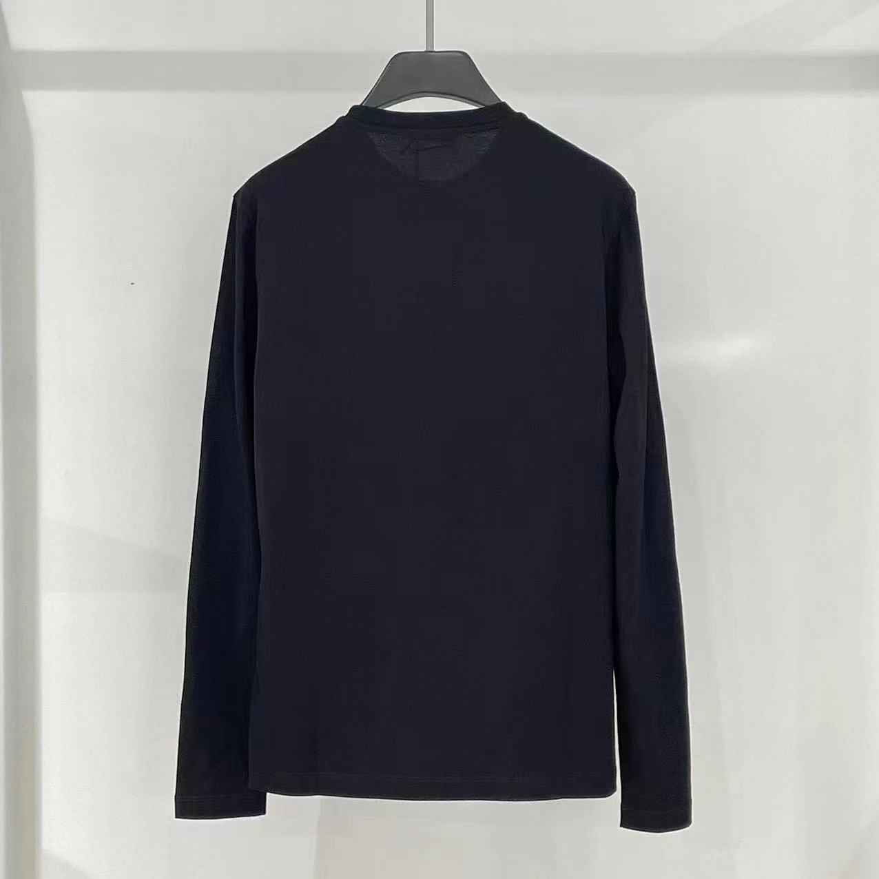 Versace Long-sleeved T-shirt In Black