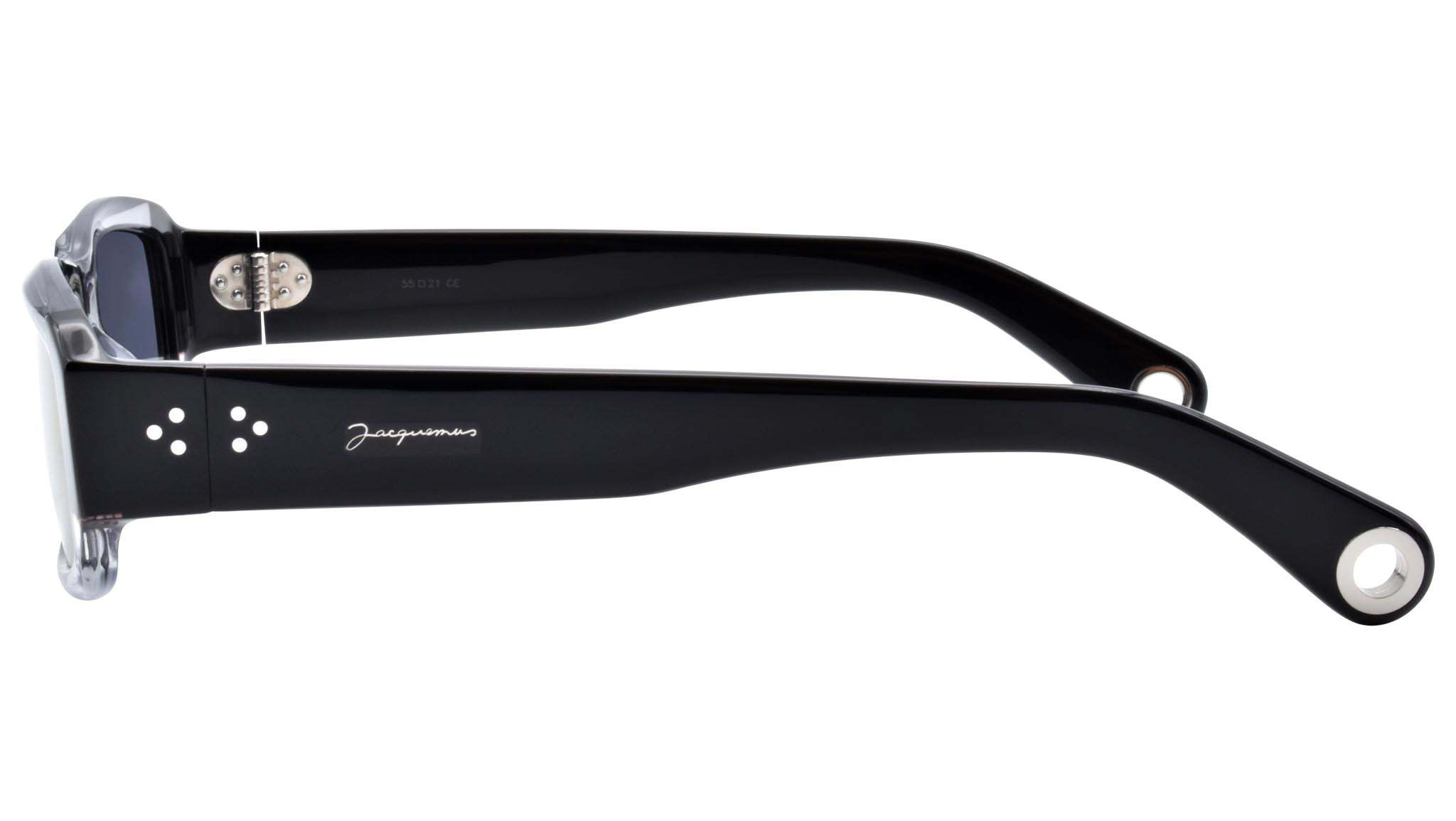 Jacquemus Saltu Rectangle-frame Sunglasses In Green