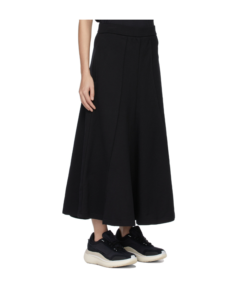 Y-3 Flared High-waisted Skirt In Black