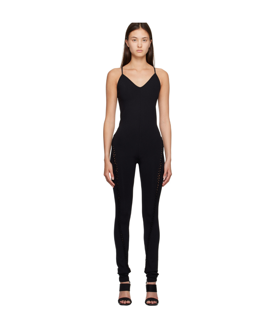 Rick Owens Braided Zephyr Jumpsuit In Black