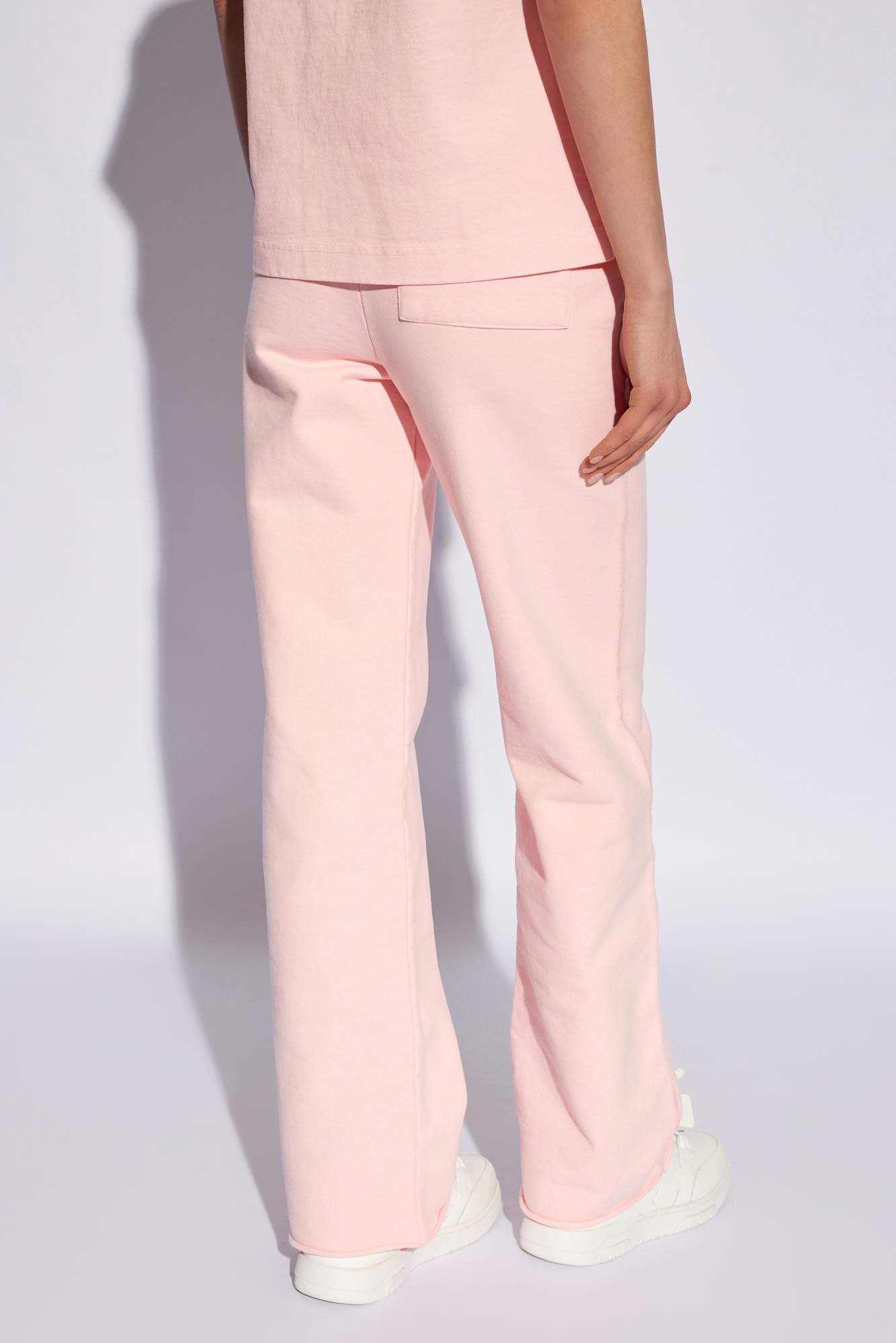 Acne Studios Drawstring Belt Sweatpants In Nude