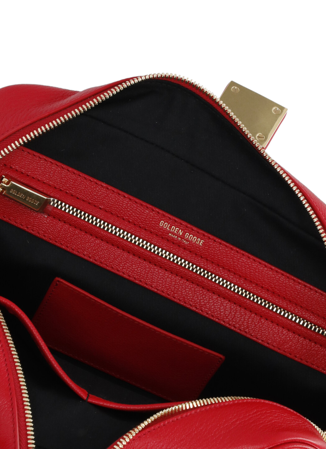 Golden Goose Logo Shoulder Bag In Red