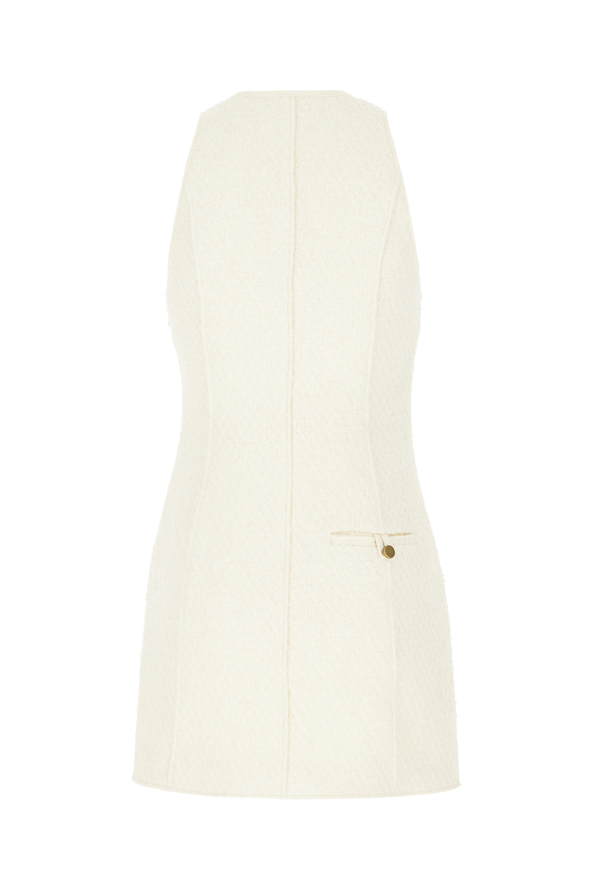 Philosophy Di Lorenzo Serafini Ivory Cotton Blend Mini Dress In Neutral