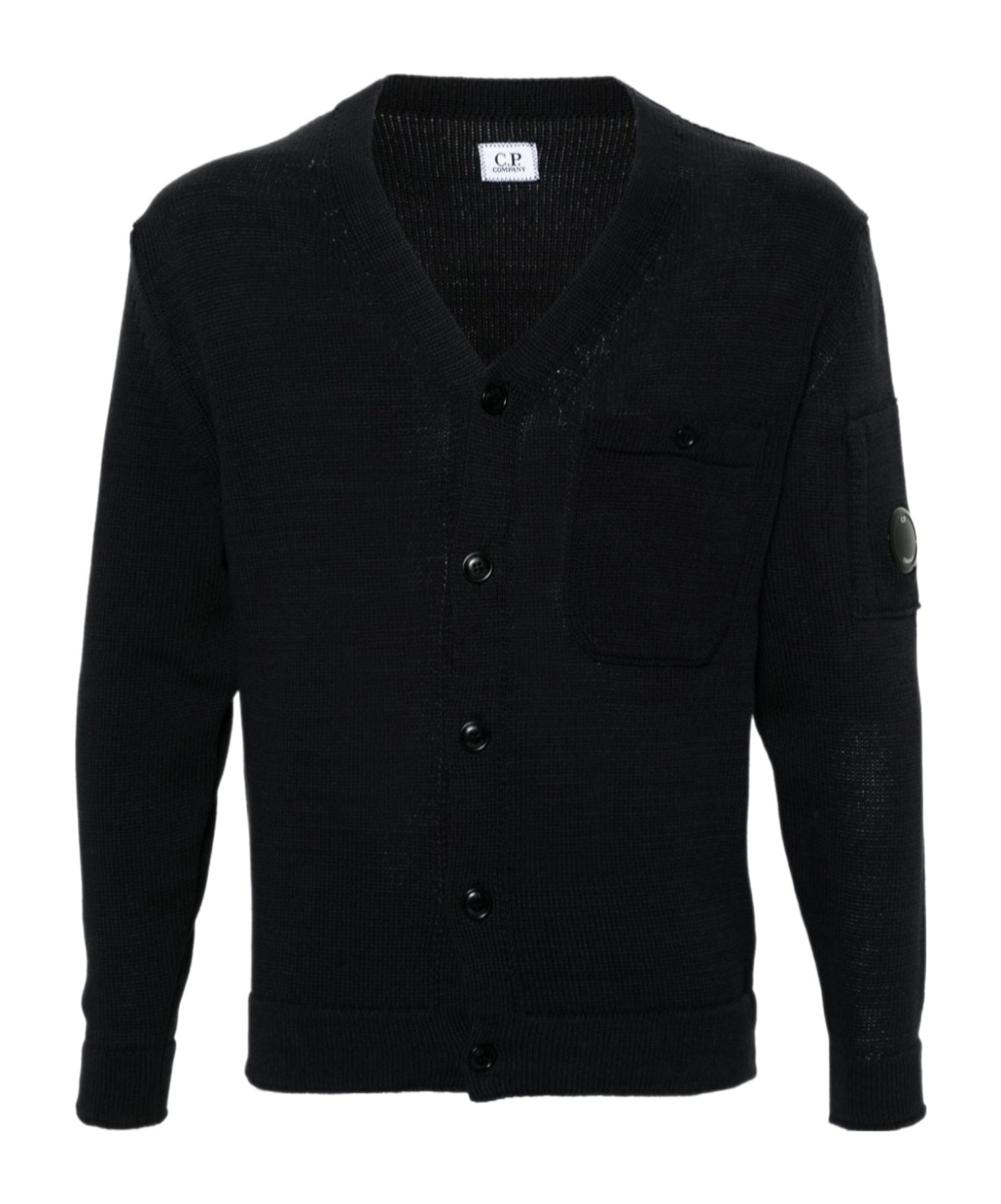 C.p. Company Long-sleeved Sweater In Black