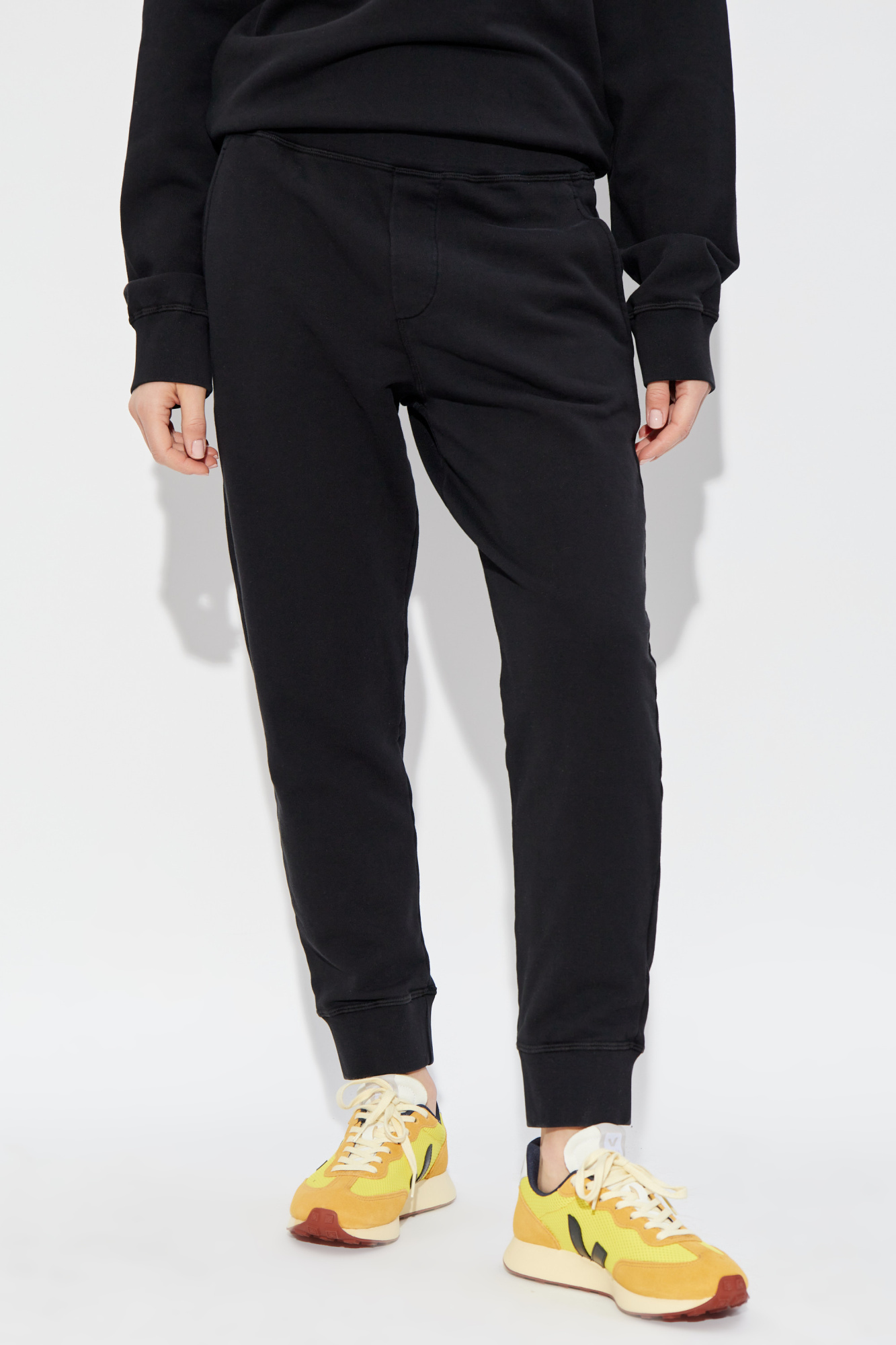 Dsquared2 Logo-embroidered Track Pants In Black