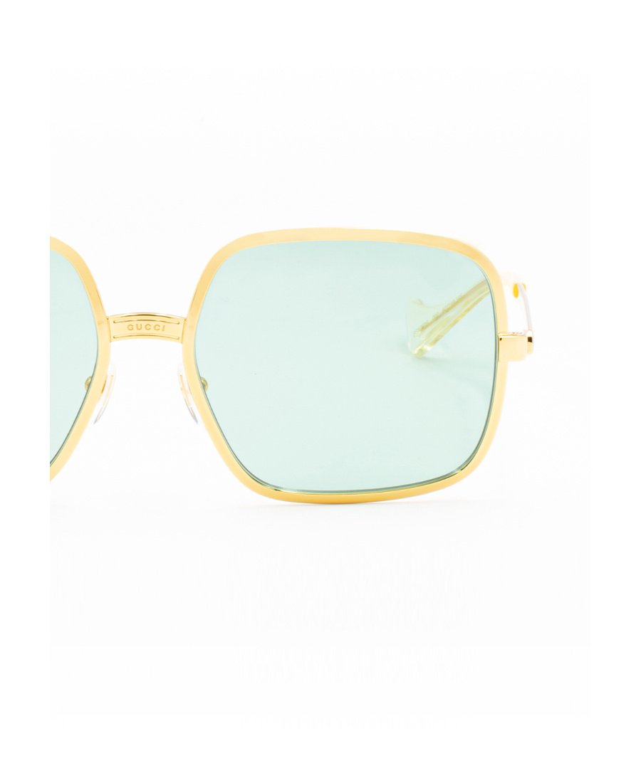 Shop Gucci Oversize Square-frame Sunglasses In White