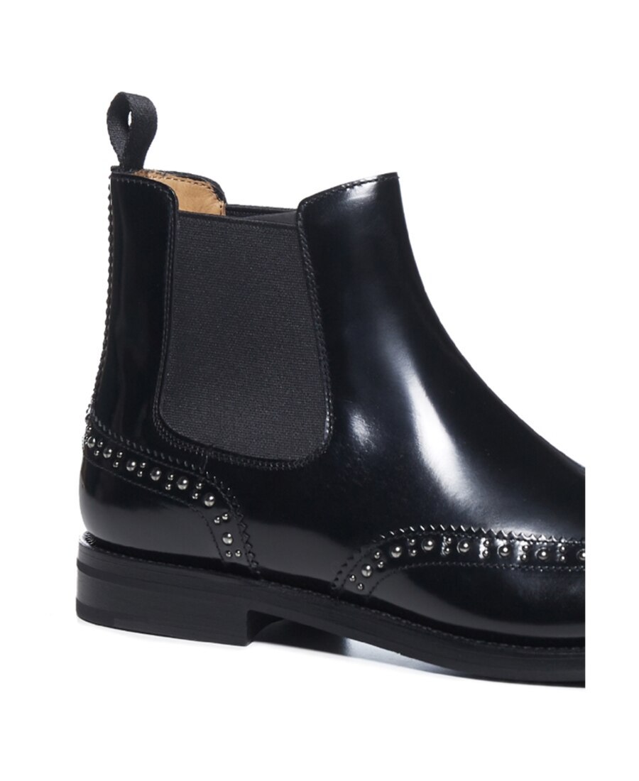 Church's Black Ketsby Rivet And Ankle Boots In Black