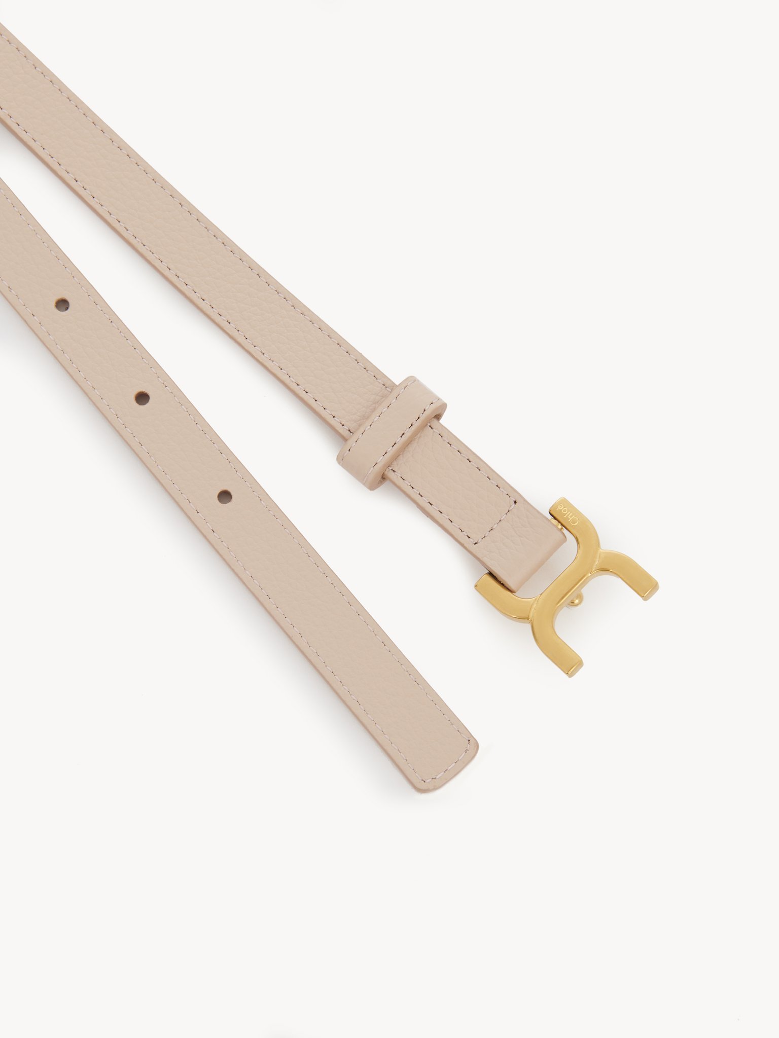 Chloé Marcie Slim Belt In Nude