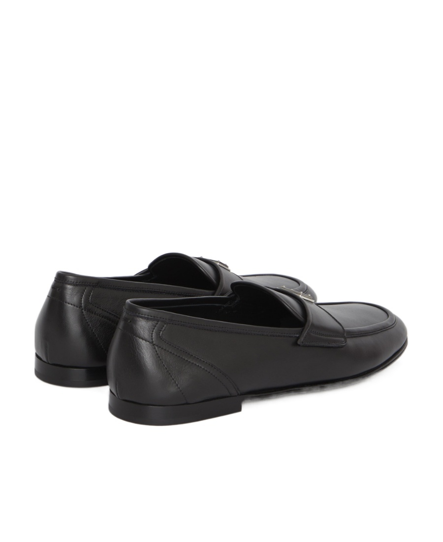 DOLCE & GABBANA DOLCE  GABBANA LOGO PLAQUE SLIP-ON LOAFERS
