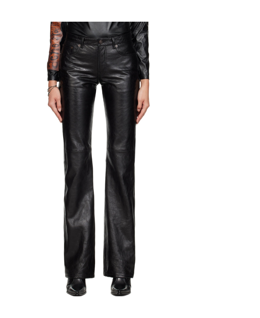 Acne Studios Straight Casual Pants In Black