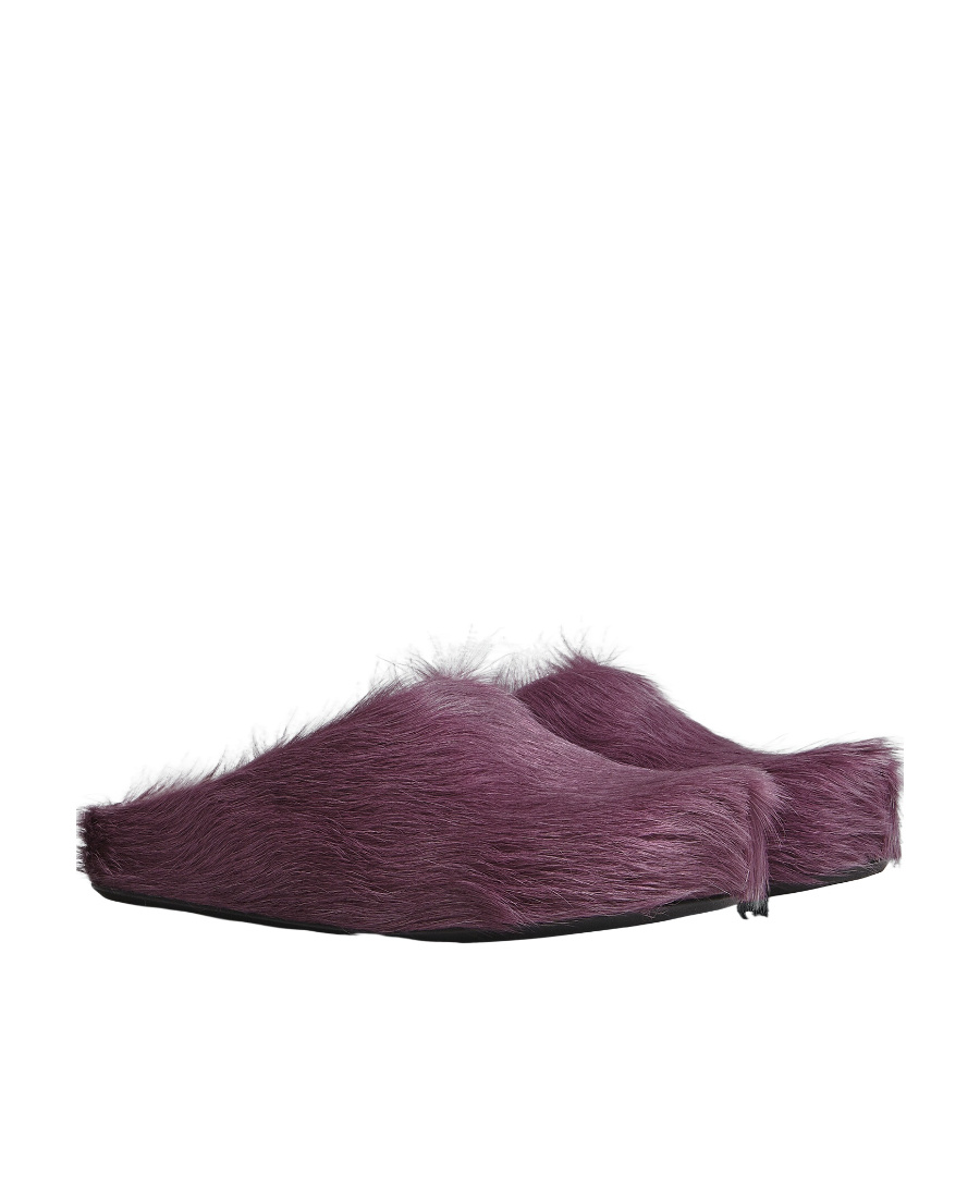 Marni Ponyskin Flat Mules