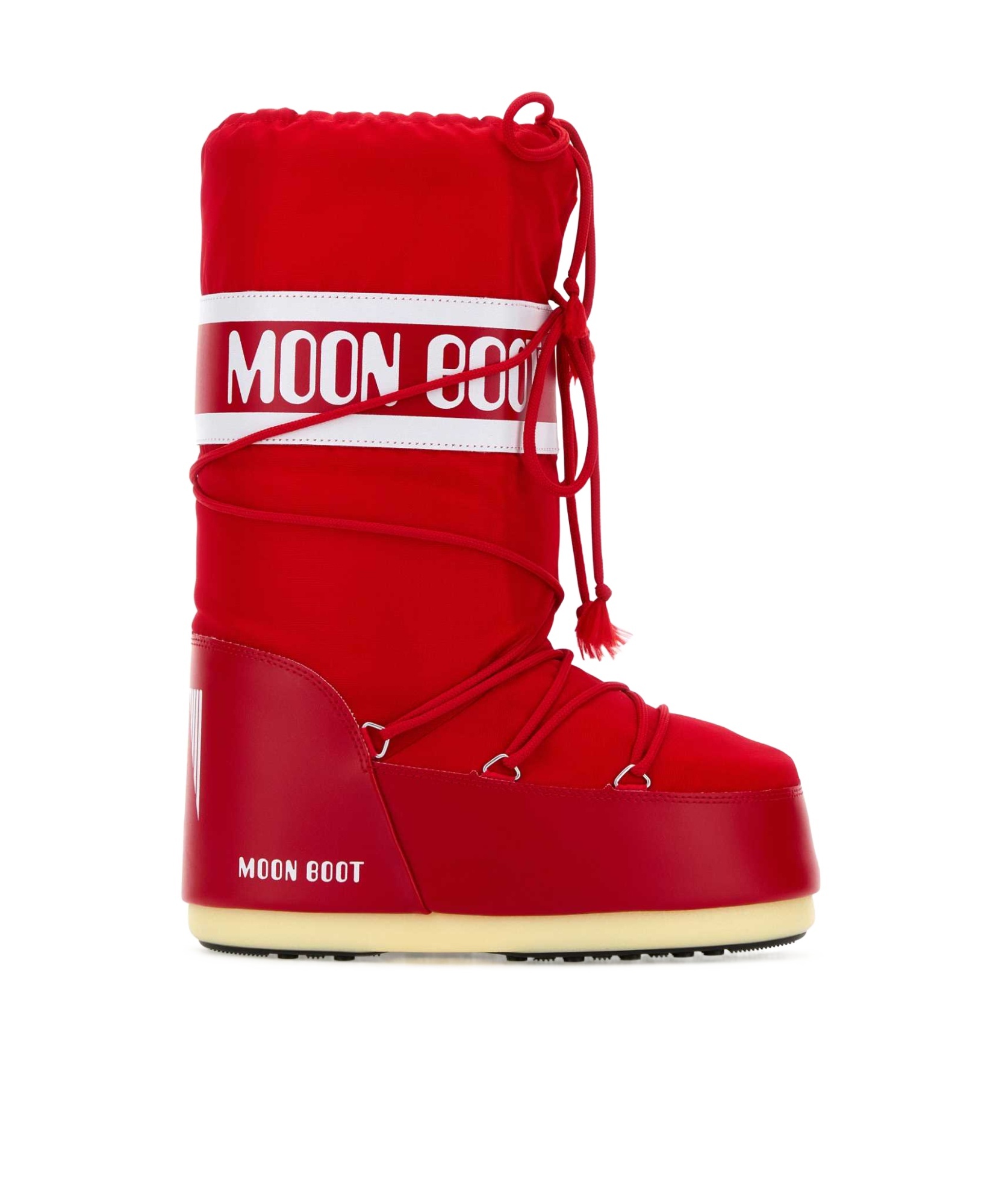 Moon Boot Classic Nylon Waterproof Snow Boots In Red