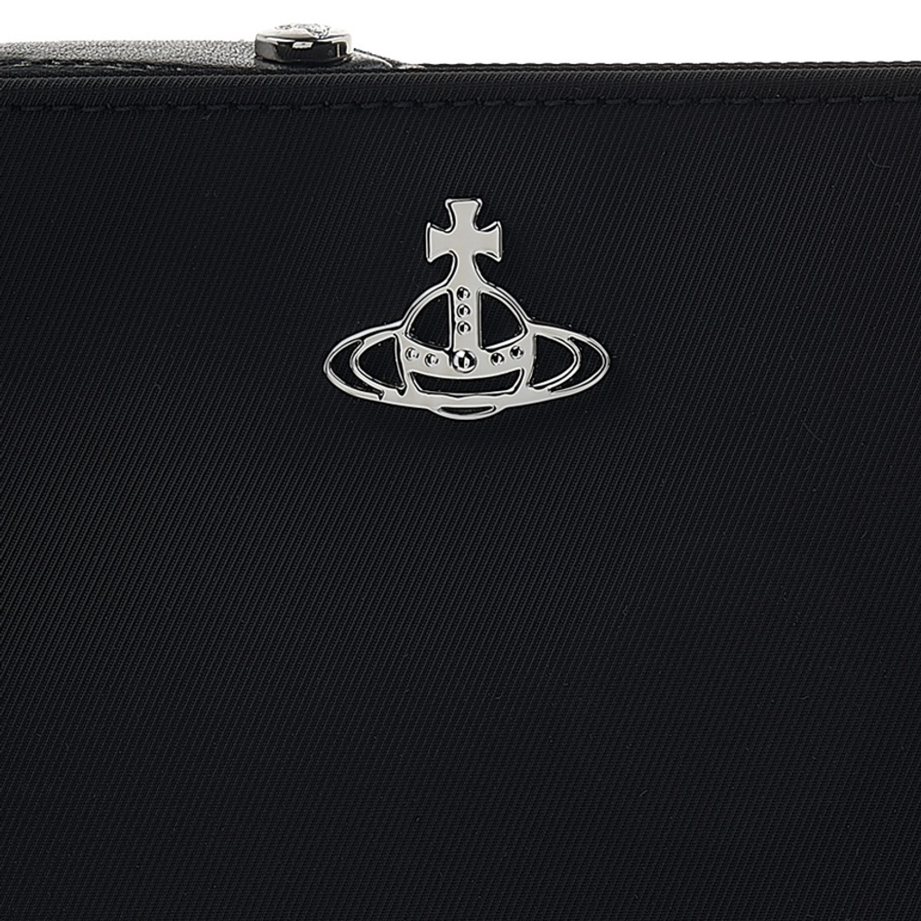 Vivienne Westwood Logo Shoulder Bag In Black