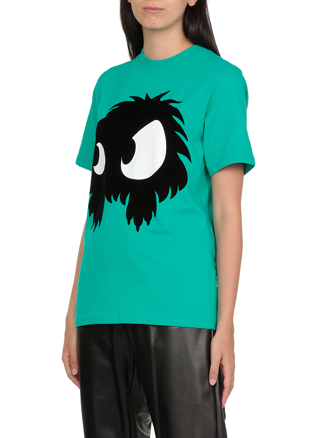 Shop Mcq By Alexander Mcqueen T-shirt With Round Neck And Short Sleeves In Green