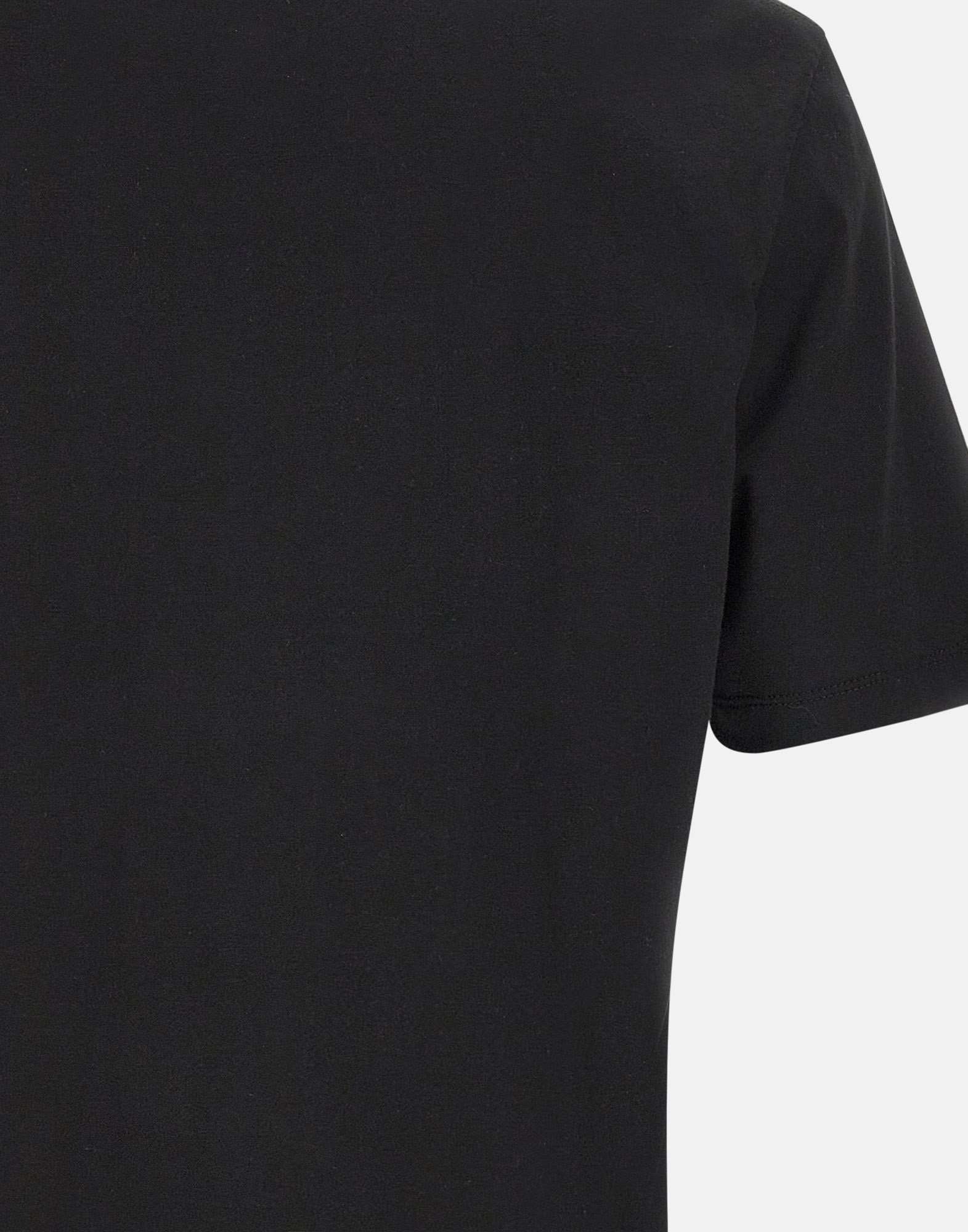 Hugo Boss Crew Neck Cotton T-shirt With Short Sleeves In Black