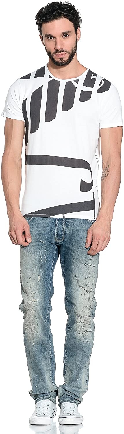 Armani Jeans Logo Details T-shirt In White