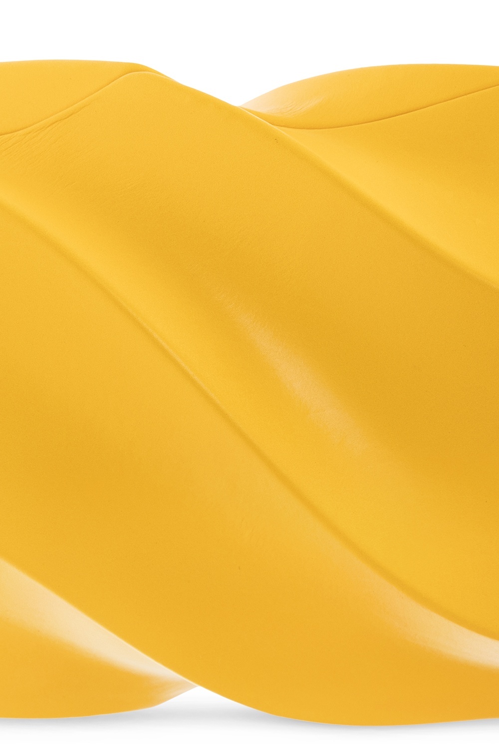 Bottega Veneta Bv Whirl Leather Clutch In Yellow