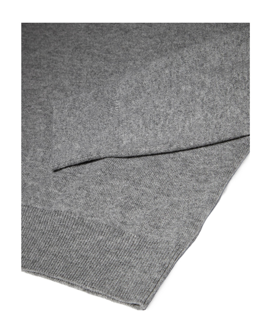 Zegna Crew Neck Cashmere Sweater In Gray