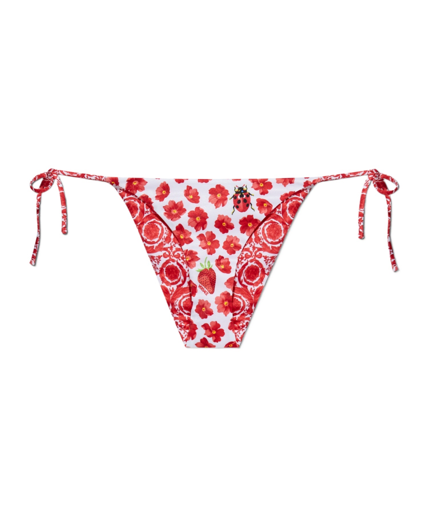 Versace Double-sided Bikini Swimsuit In Red
