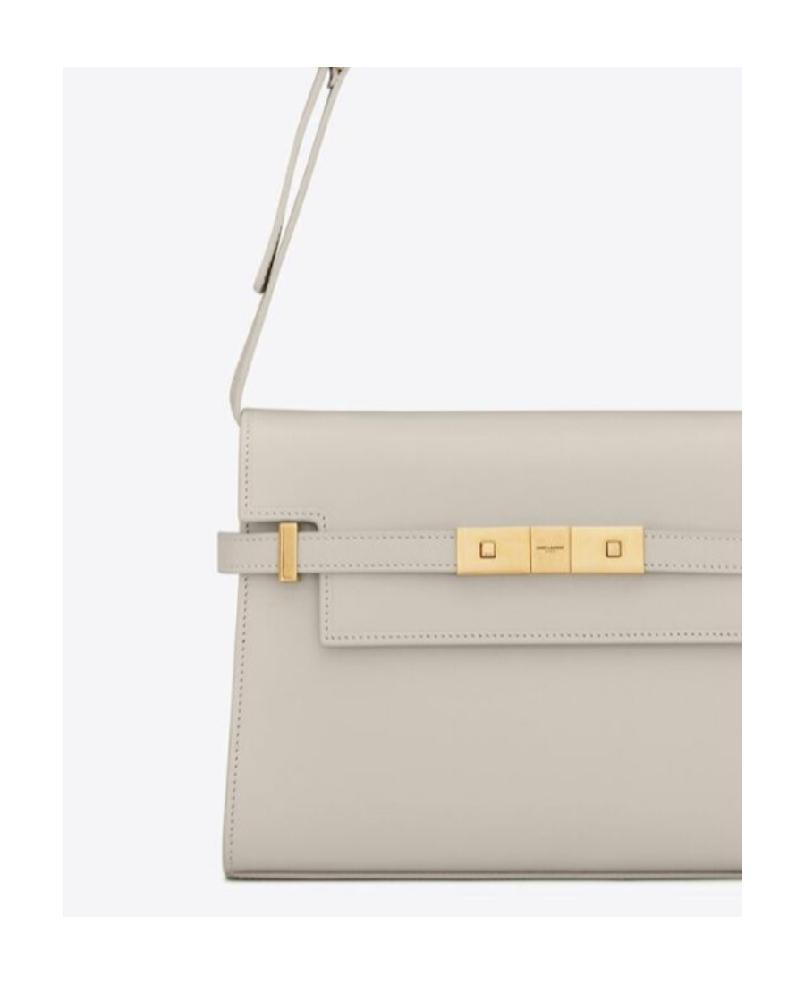Saint Laurent Small Manhattan Shoulder Bag In White