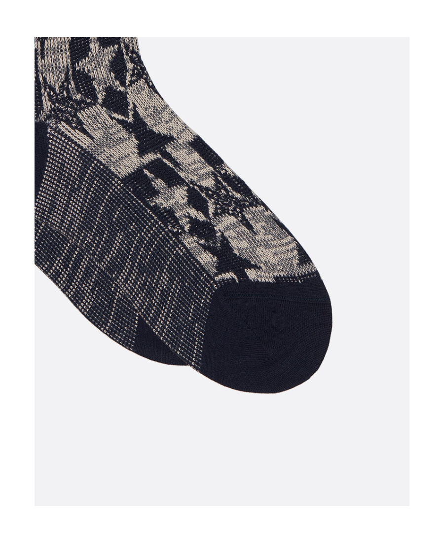 Dior Star-shaped Socks In Black