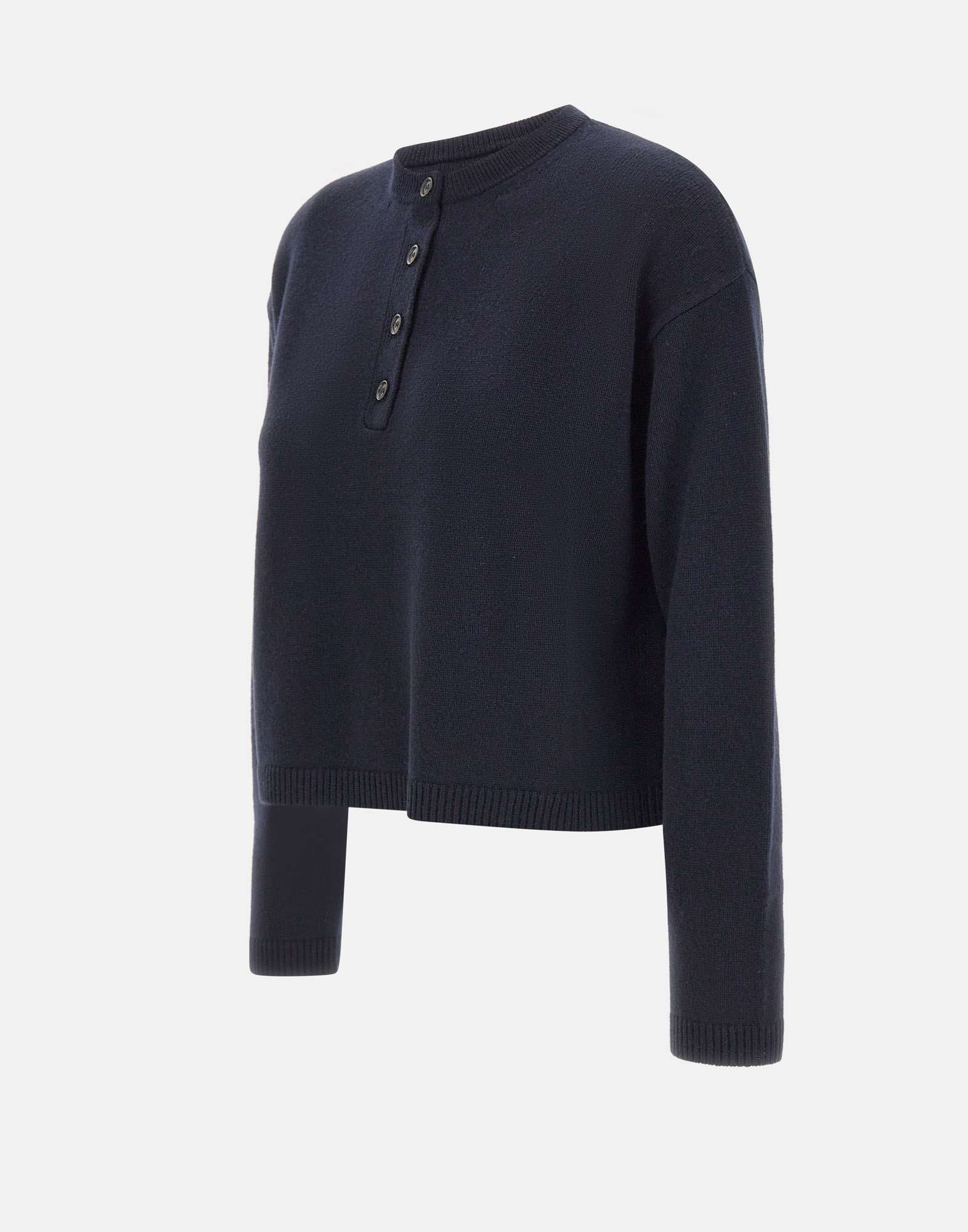 Max Mara Long-sleeved Sweater In Blue