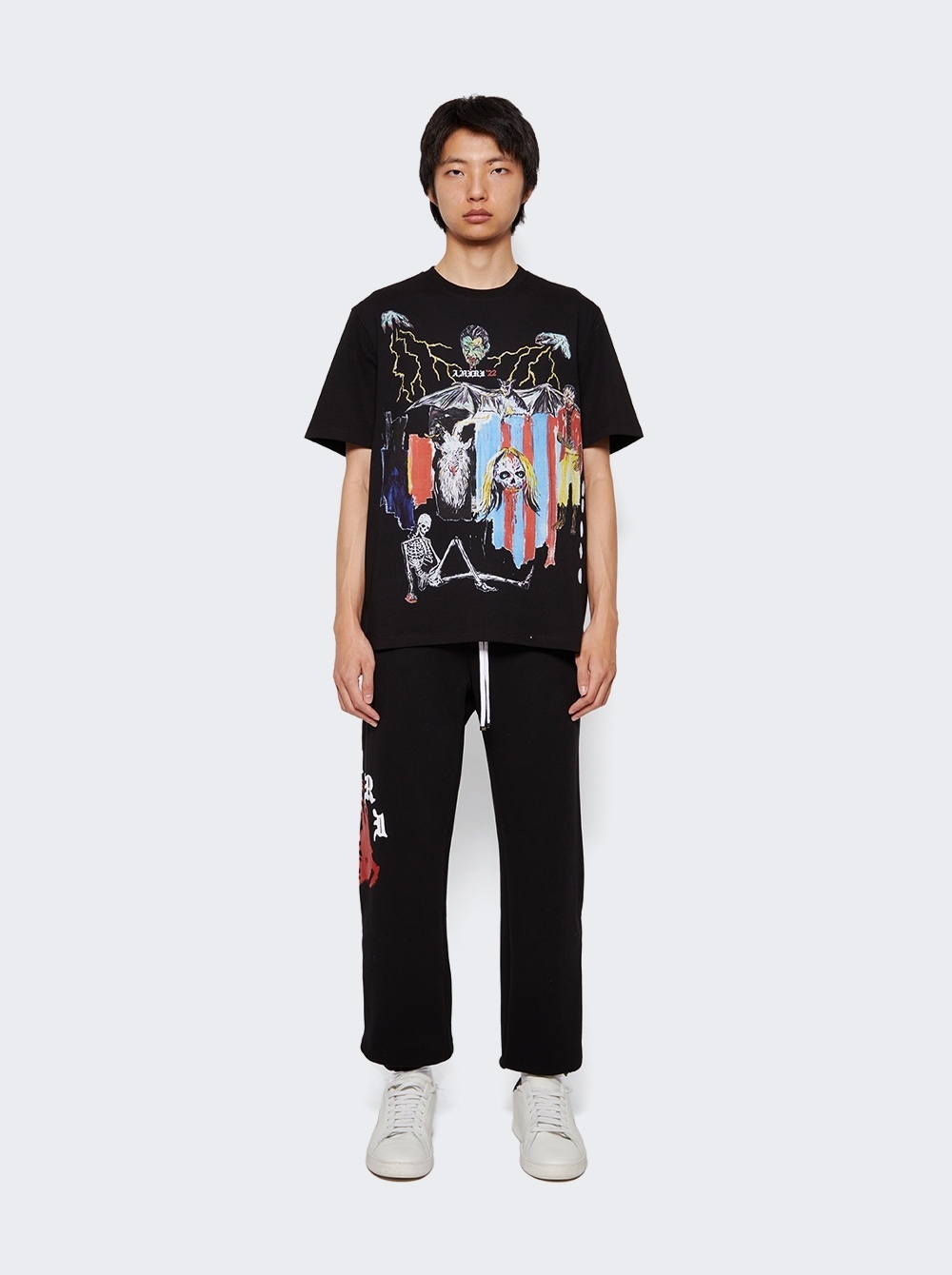 Amiri Logo-print Track Pants In Black