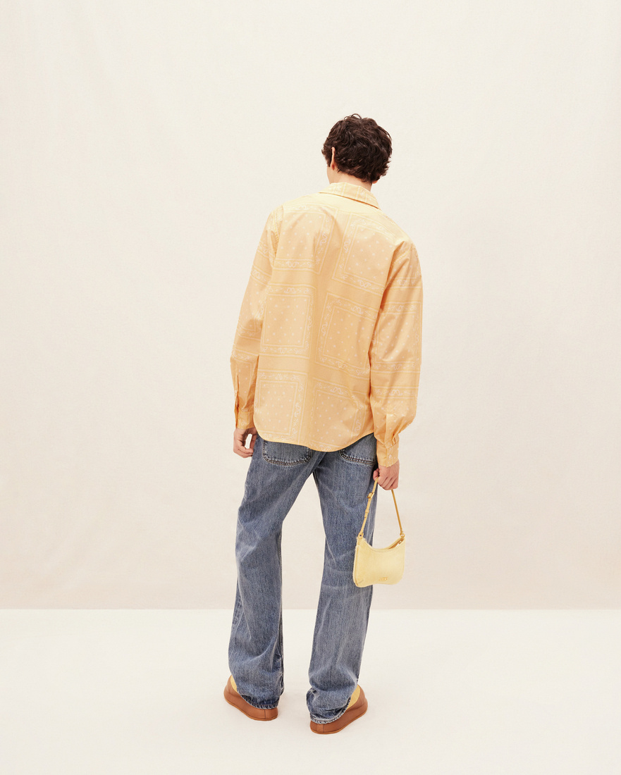 Jacquemus Le Chemise Luis Paisley-print Shirt In Nude