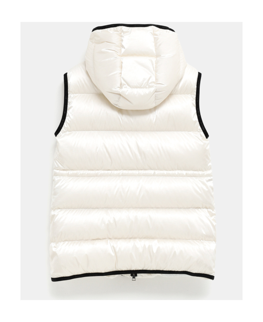 Moncler Hera Hooded Down Gilet In White