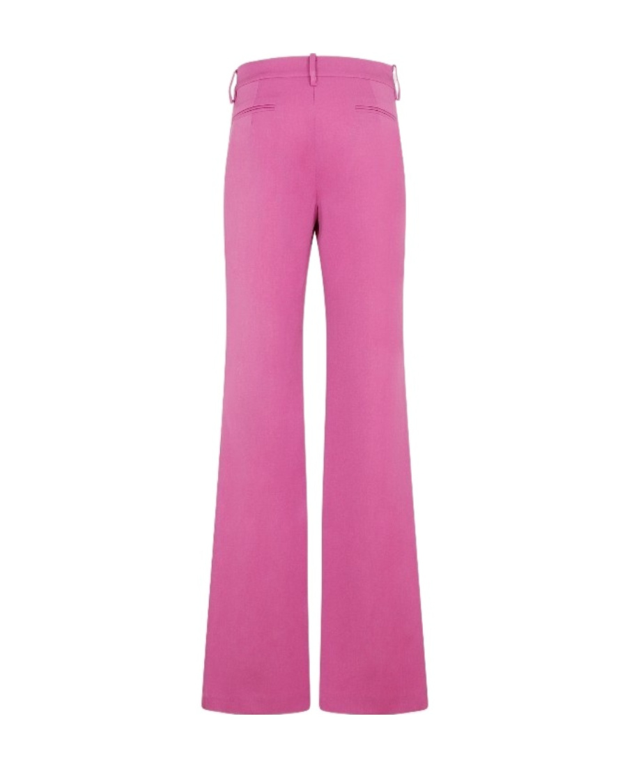 Magda Butrym Flared Wool Pants In Purple