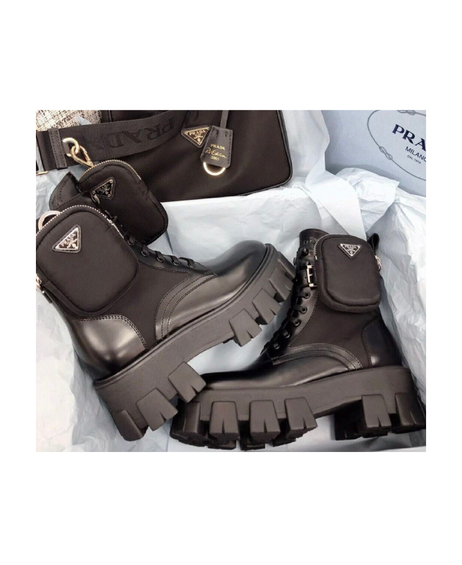 PRADA THICK SOLED MARTIN BOOTS