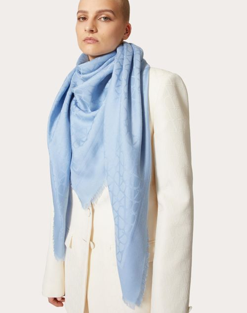 Valentino Toile Iconographe Scarf In Blue