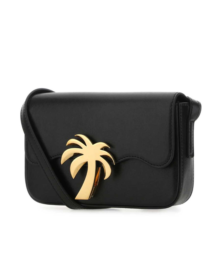 Shop Palm Angels Palm Beach Shoulder Bag In Black