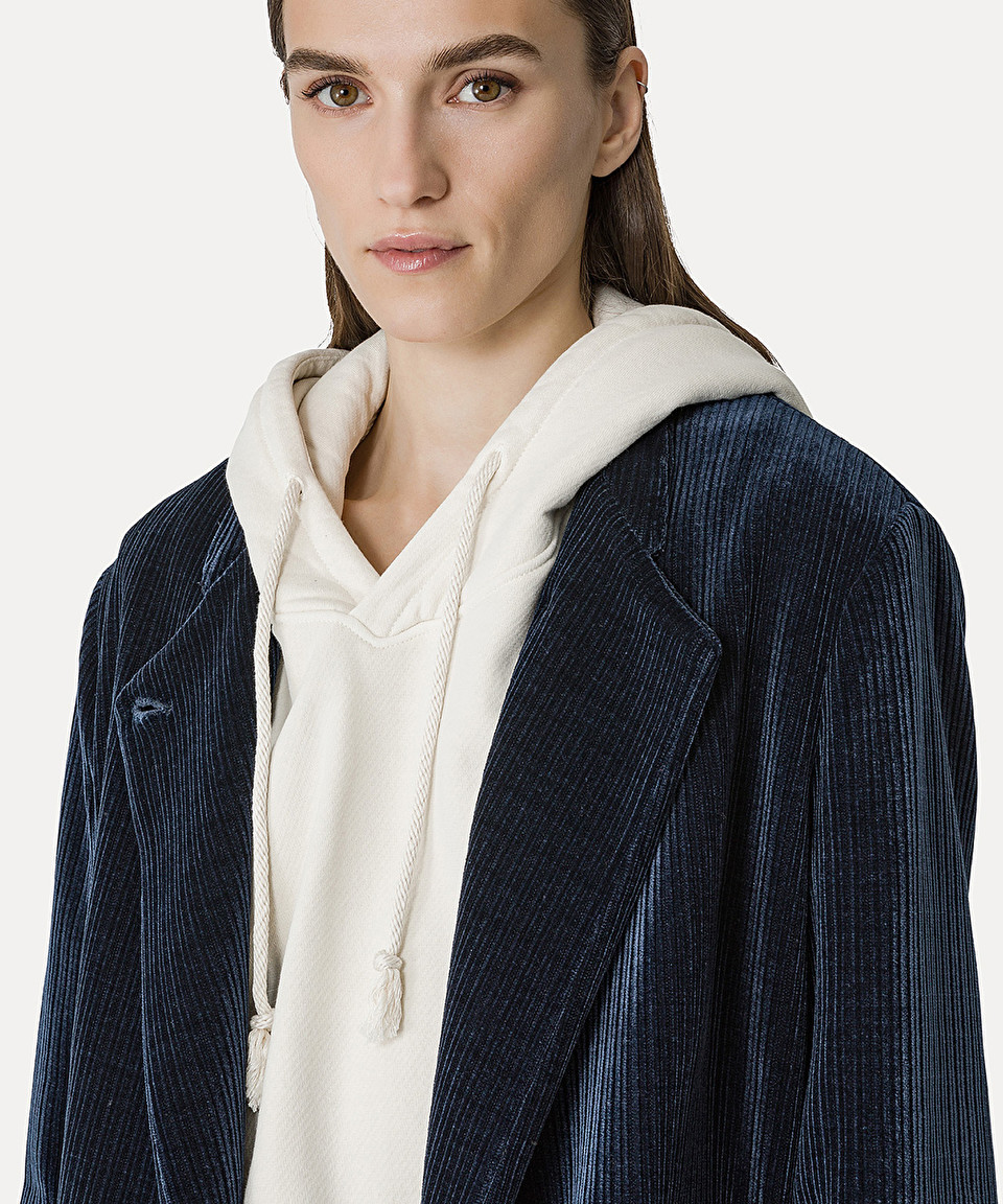 Shop Forte Forte Long-sleeved Casual Jacket In Black