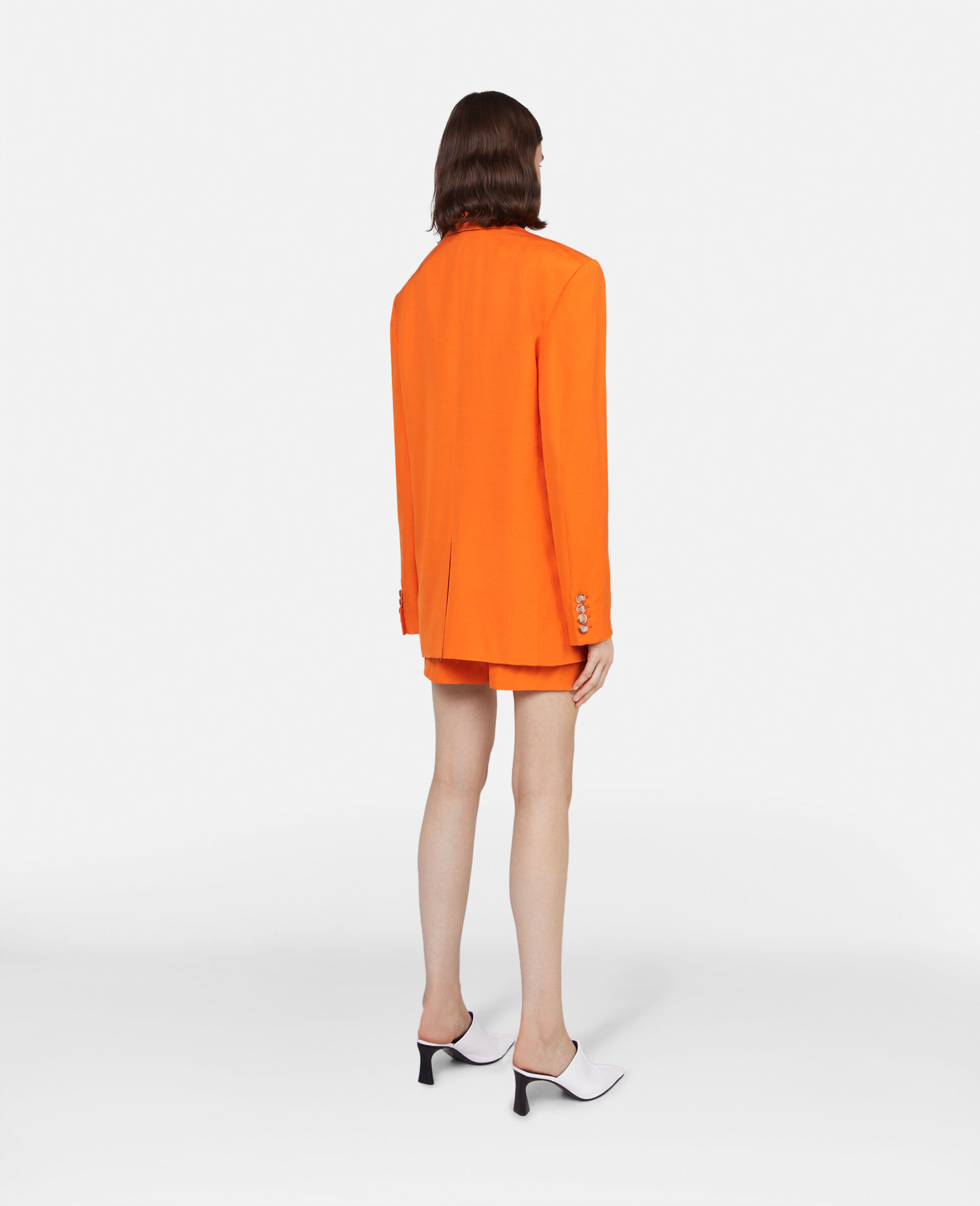 Stella Mccartney Single-breasted Blazer In Orange
